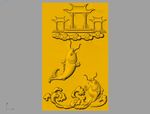 CAD浮雕装饰画模型