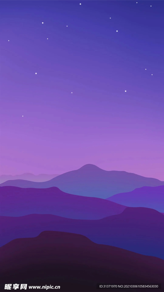 蓝紫色远山背景