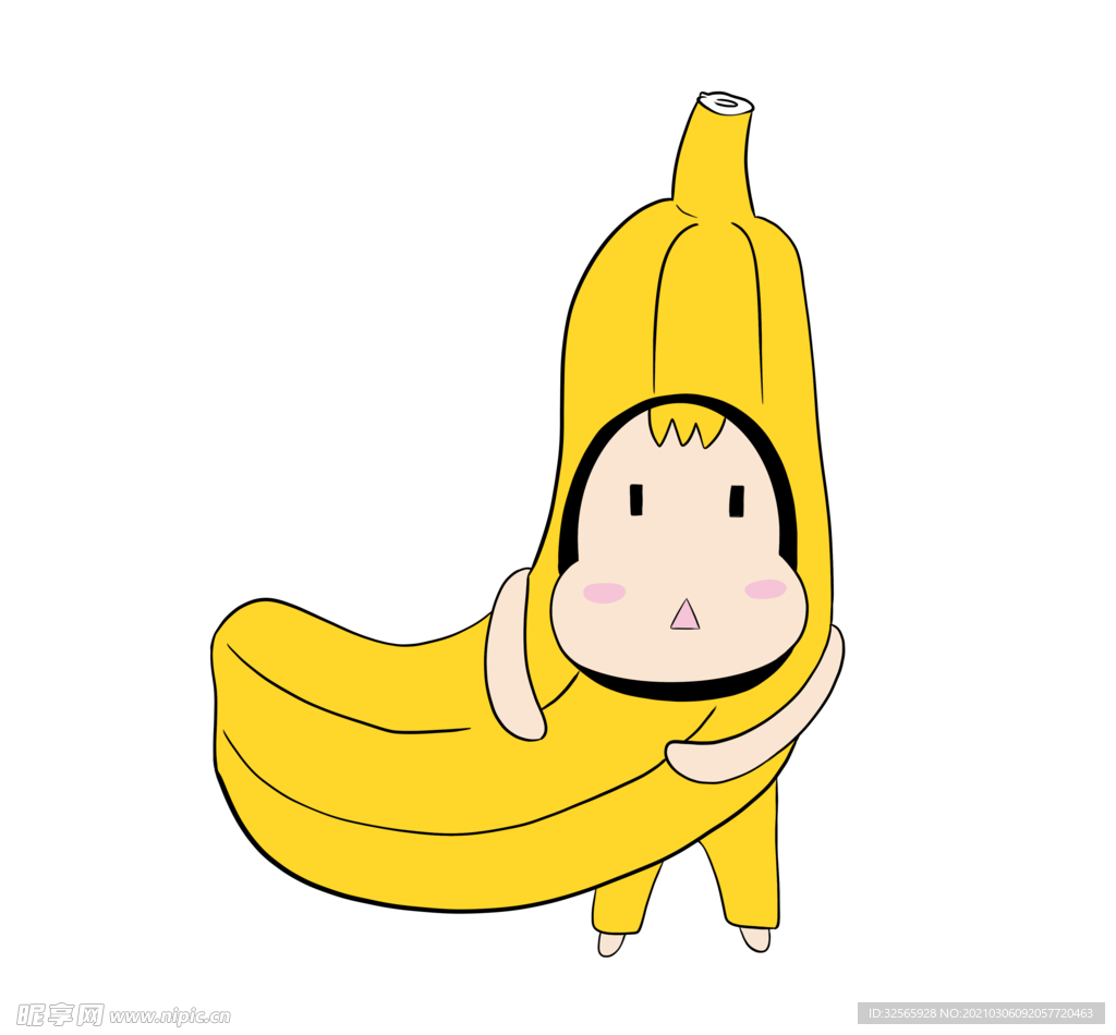 卡通水果香蕉人物图片