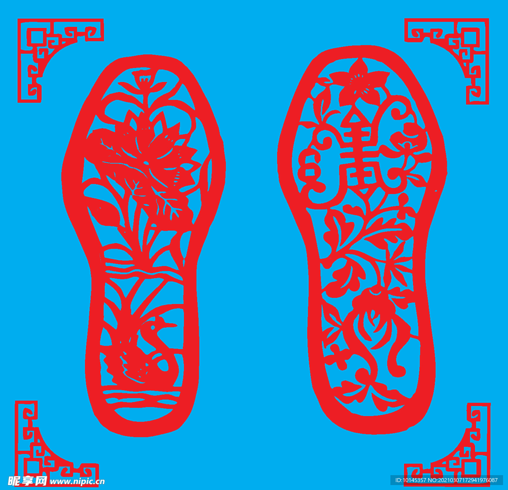 鞋样剪纸