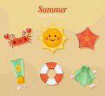 可爱夏季元素