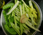 荷兰豆芹菜