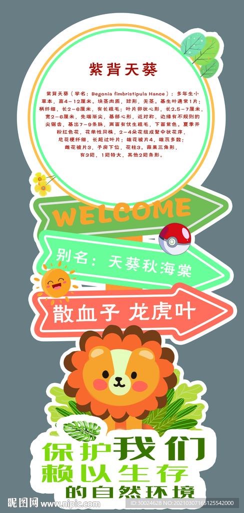 异形指引牌