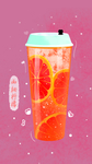 奶茶插画