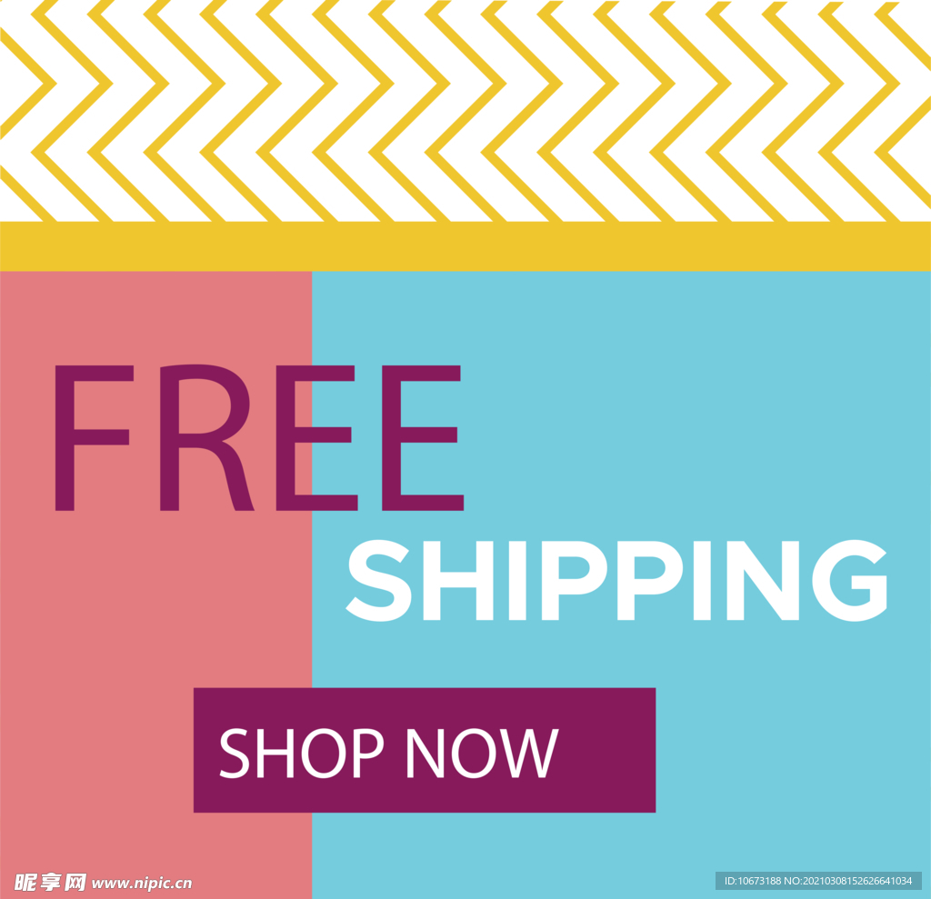 方形几何图形海报