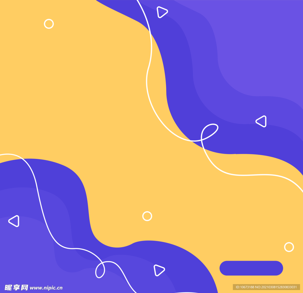 方形简约海报