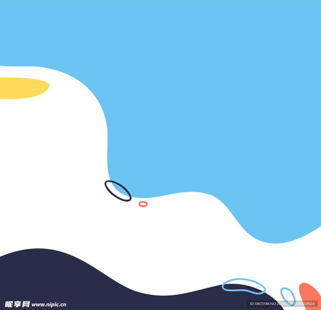 方形简约海报