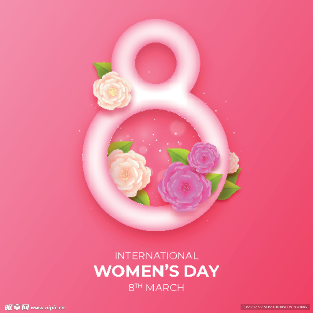 三八国际妇女节矢量