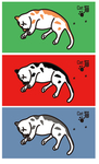 猫矢量图插画贴纸