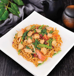 鱼丸青菜炒面