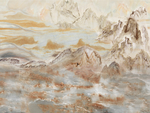 大理石山水背景