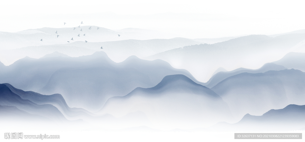 水墨山水画