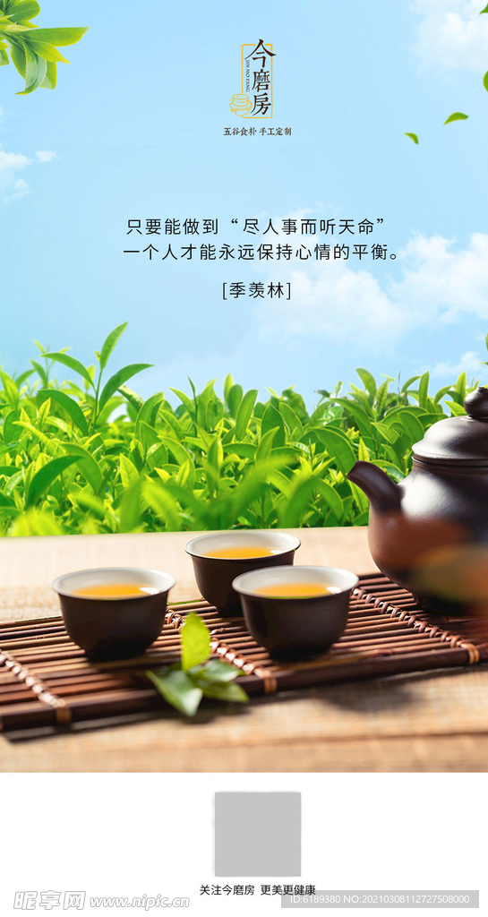 绿茶宣传页微信朋友圈海报