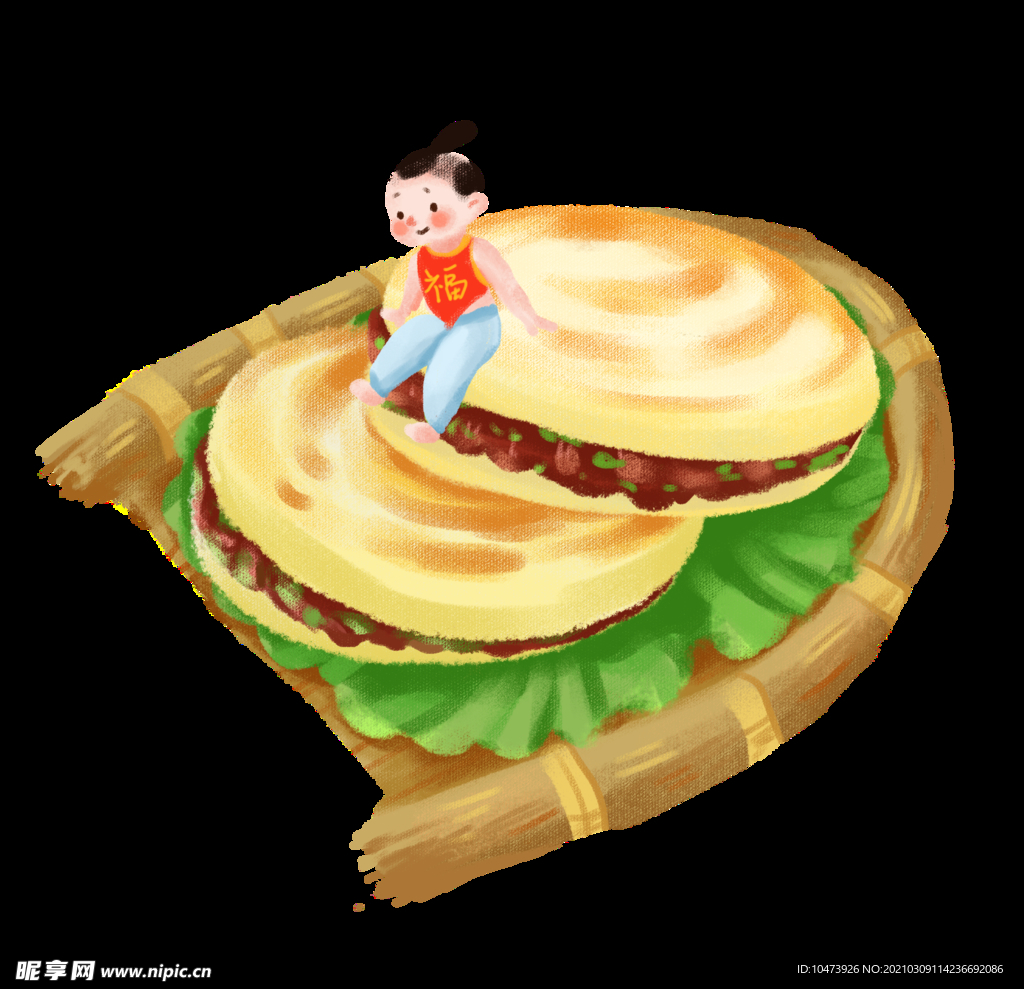 美食肉夹馍