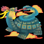 四大神兽玄武插画.