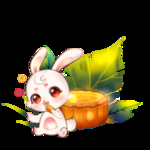 玉兔吃月饼
