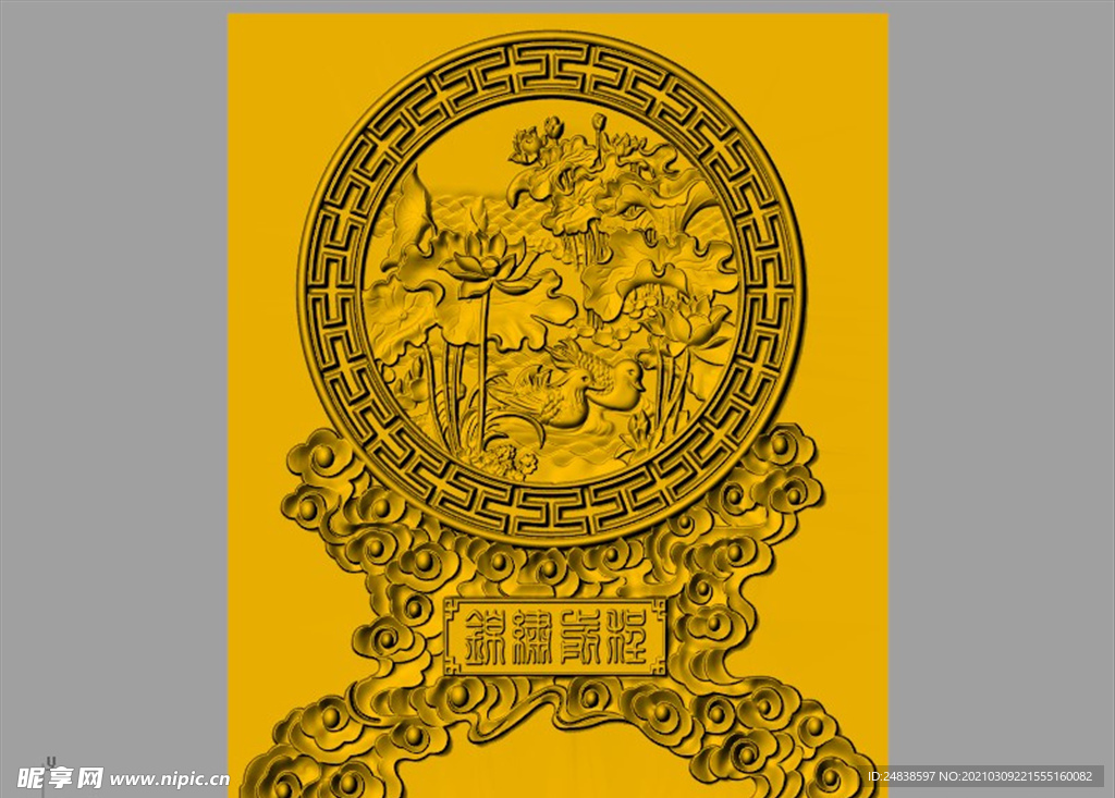 CAD装饰画3D模型