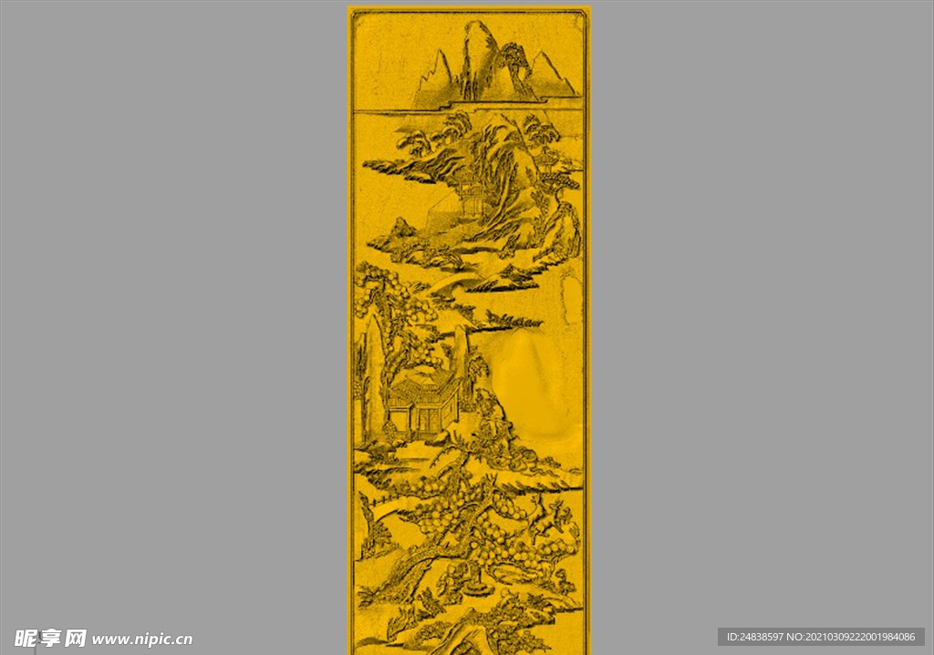 CAD装饰画3D模型