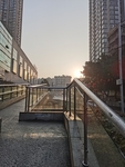 城市夕阳