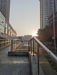 城市夕阳