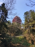 山顶宝塔风景