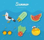 夏季海滩元素
