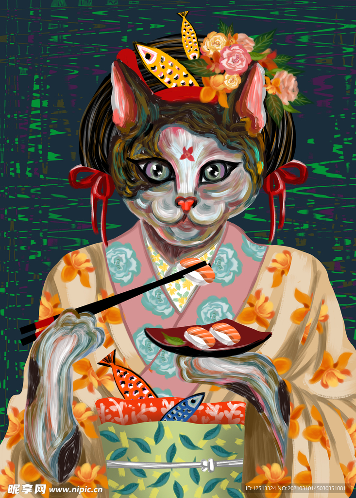 猫咪插画