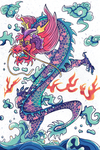 龙抬头插画