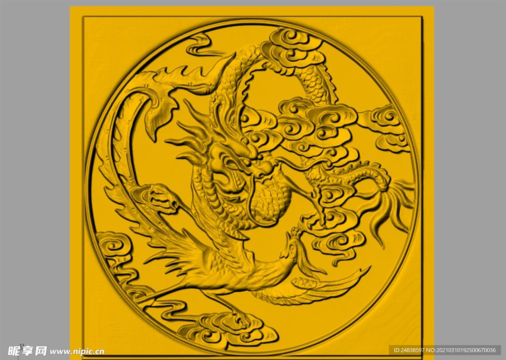 CAD装饰画3D模型