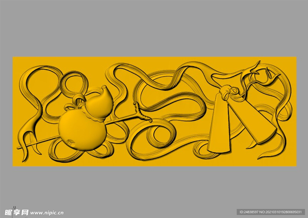 CAD装饰画3D模型