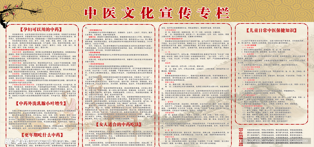 中医文化宣传栏