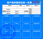 商户装修管控信息一览表