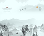 水墨三联画