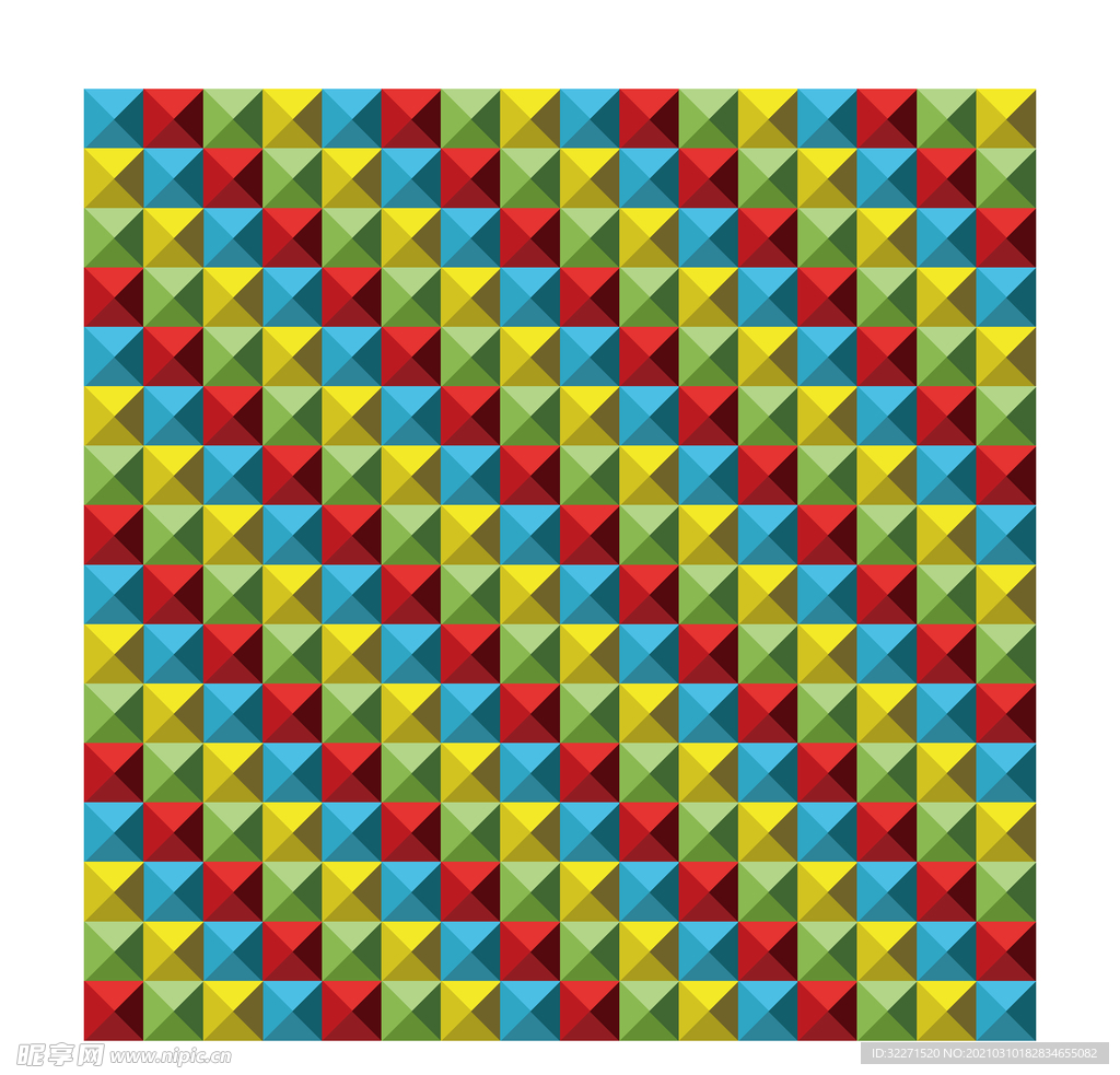 彩色方块组合