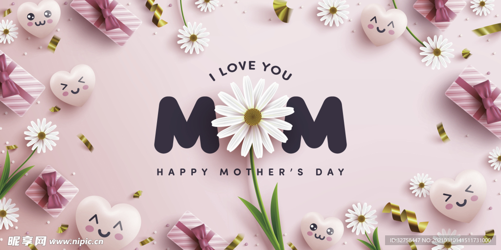 mom母亲背景花朵春天