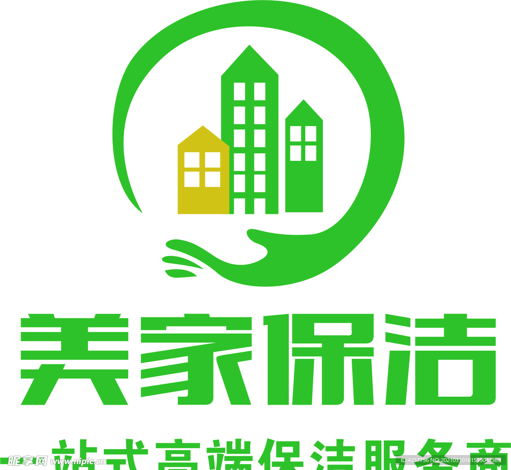 美家保洁logo标志