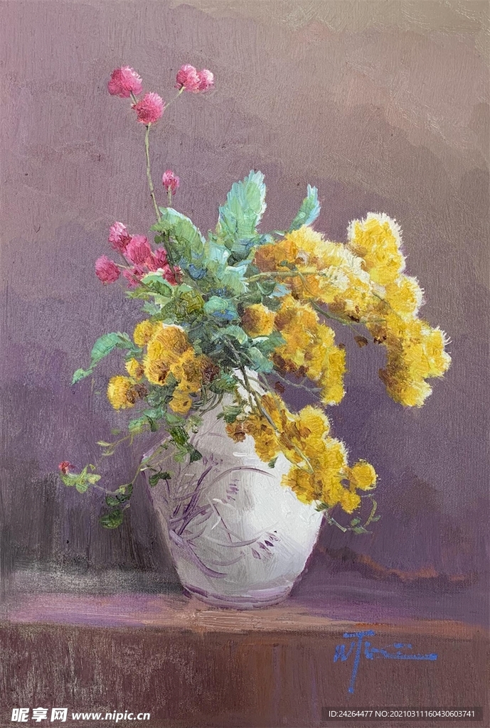 油画花卉