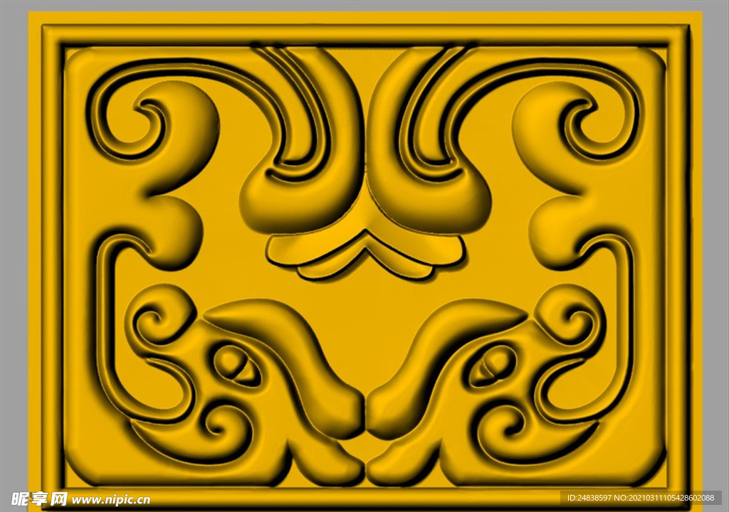 CAD装饰画3D模型