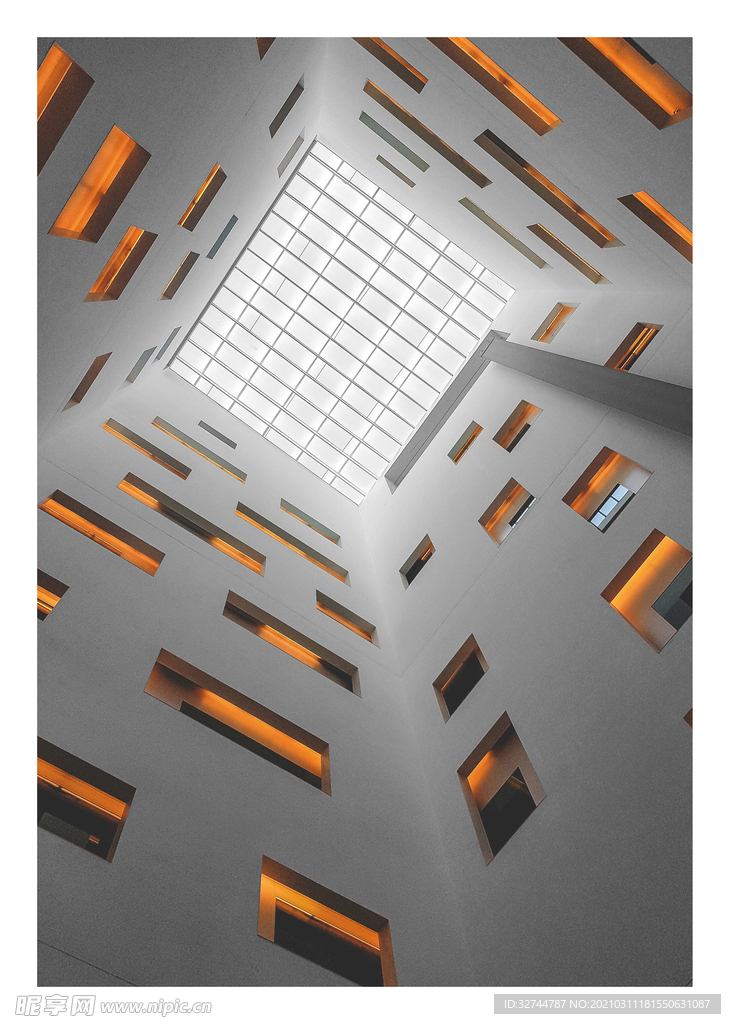 抽象建筑装饰画