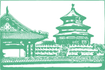 矢量祈年殿剪影
