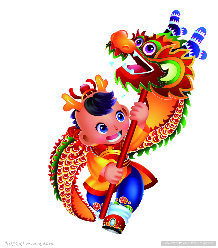 龙抬头插画