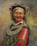彩绘女孩