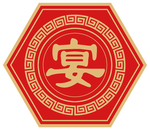 六边形中式宴会中心logo