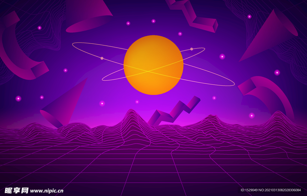 梦幻星空背景