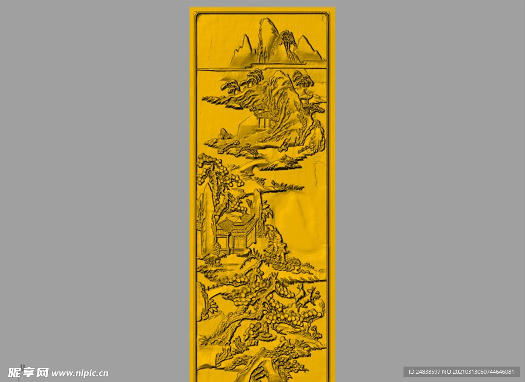 CAD装饰画3D模型