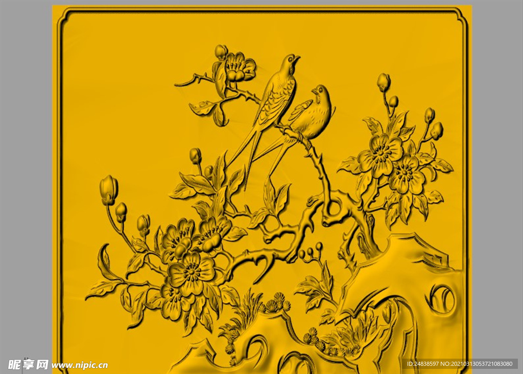 CAD装饰画3D模型