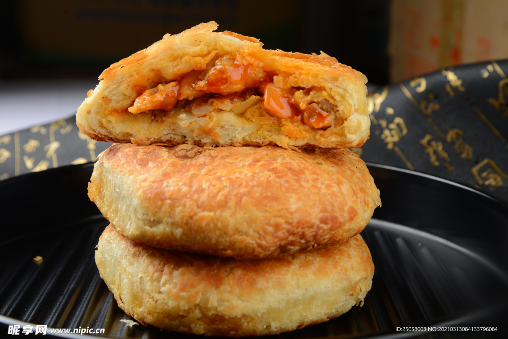 奥尔良鸡肉烧饼