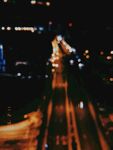 朦胧城市道路