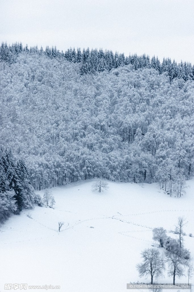 冬季雪山