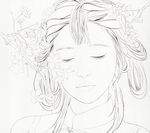 水彩人物 人面桃花古风美人步骤